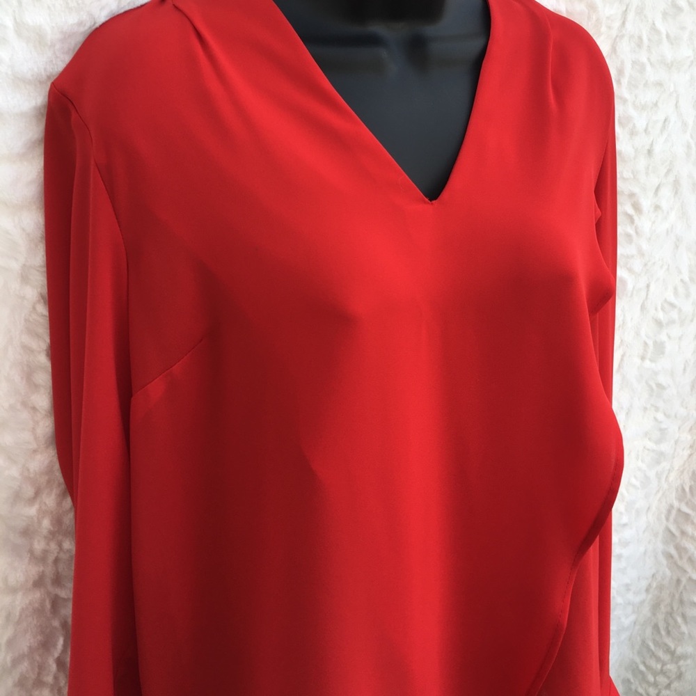 Joseph Ribkoff red blouse - Picture 5 of 8